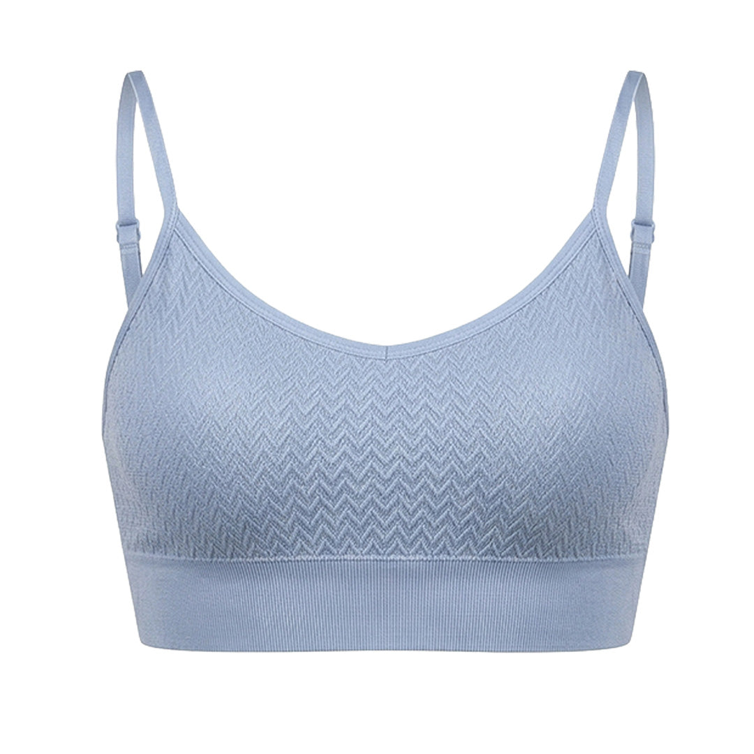 Top seamless azul con pads removibles 25136 Carnival
