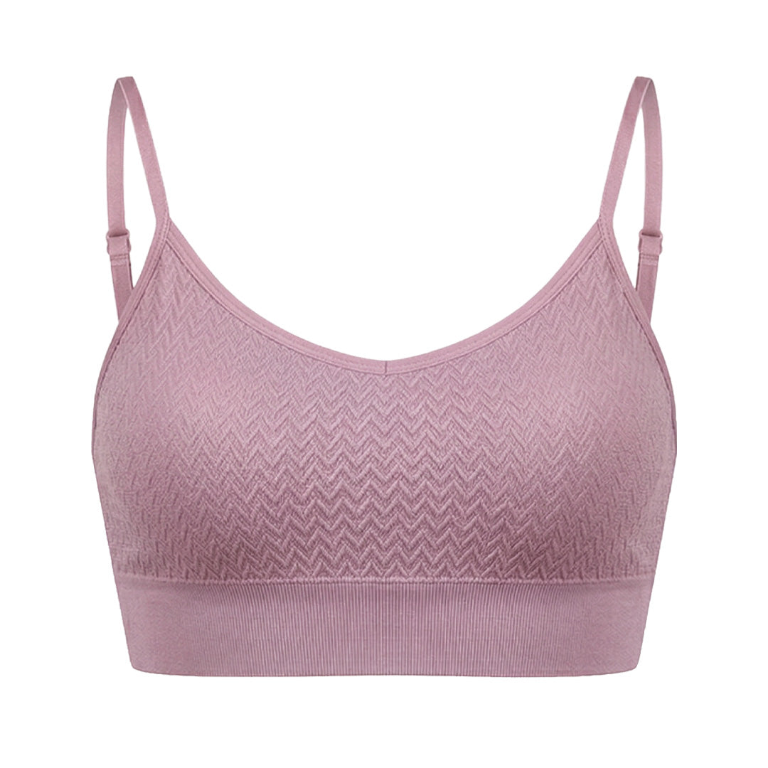 Top seamless malva con pads removibles 25136 Carnival