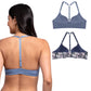 Set de 2 Brasier con varilla, broche al frente y espalda cruzada 25159 Carnival