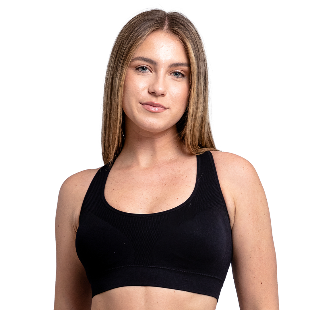 Top seamless negro con pads removibles 25163 Carnival