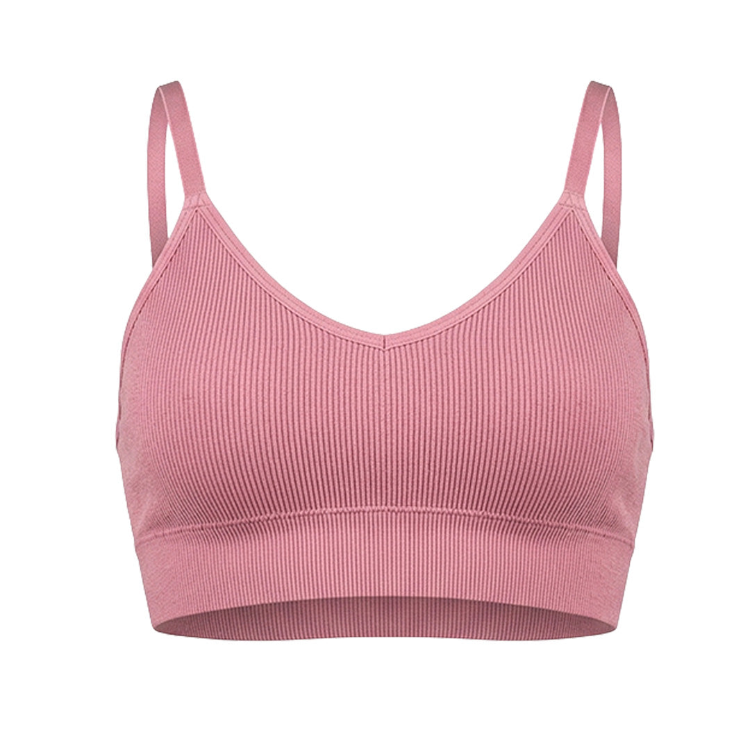 Top seamless rosa con tirantes ajustables y pads removibles 25165 Carnival