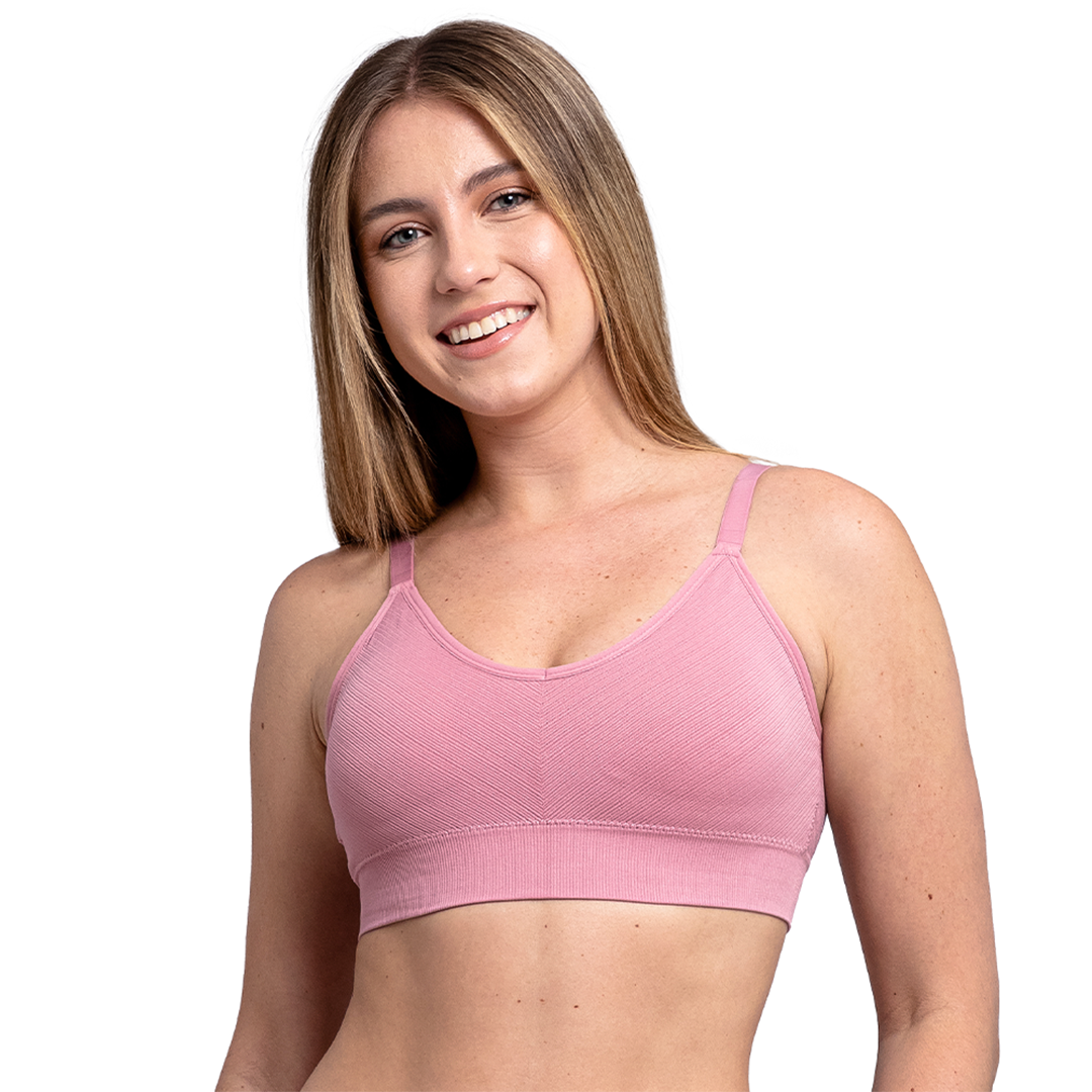 Top seamless rosa con tirantes ajustables y pads removibles 25165 Carnival