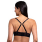 Brasier negro sin varilla con tirantes para espalda cruzada 25166 Carnival