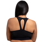Top negro de espalda cruzada con pads removibles 25175F Fashion