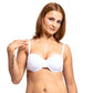 Brasier básico blanco con tirantes convertibles en espalda 25194F Fashion