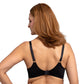 Brasier negro estampado de rayas sin varilla 25282 Carnival