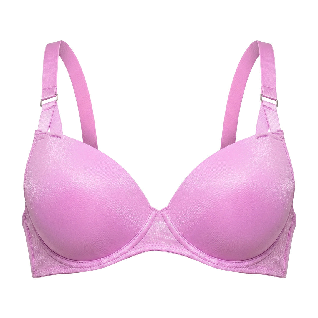 Brasier con varilla, push up, tela efecto glitter 25298F Fashion