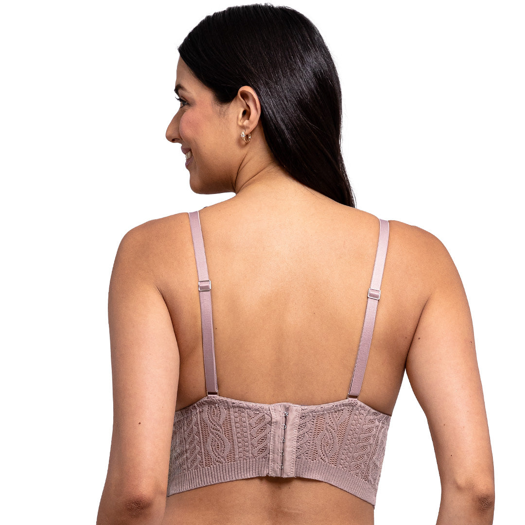 Bralette sin varilla, copas triángulares y pads removibles 25304F Fashion