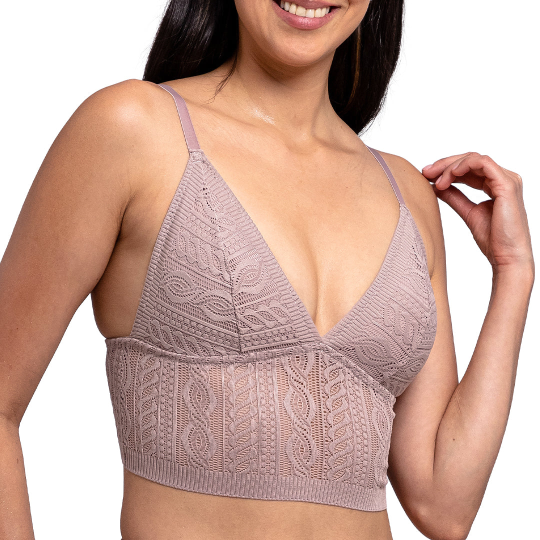 Bralette sin varilla, copas triángulares y pads removibles 25304F Fashion
