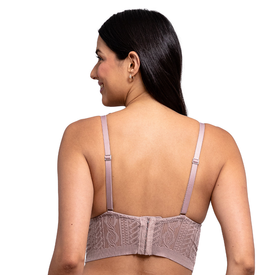 Bralette sin varilla, copas triángulares y pads removibles 25304F Fashion