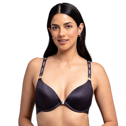 Brasier con varilla broche al frente y ligero push up 25308F Fashion