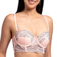 Brasier strapless con push up de peto largo 25337L Lady Carnival