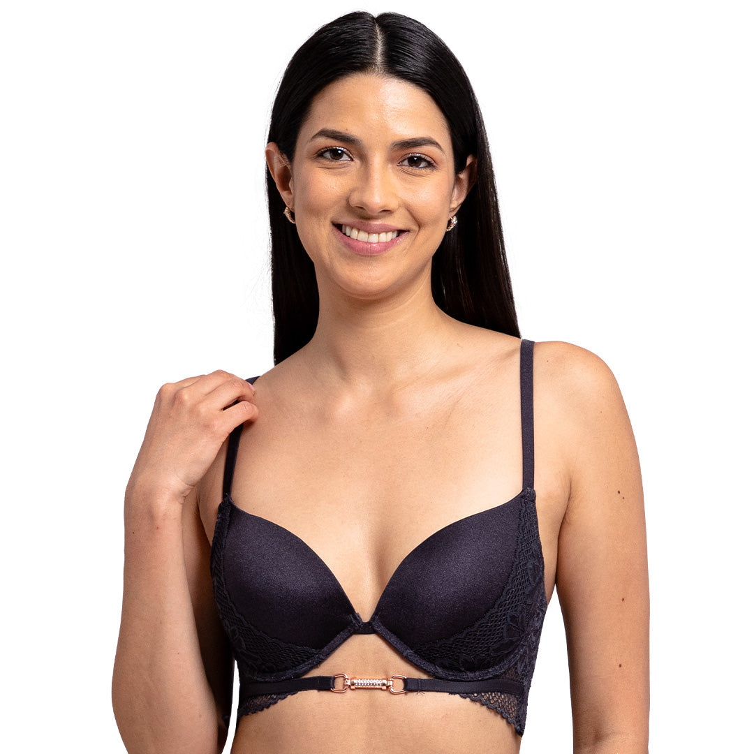 Brasier con varilla, ligero push up y encaje 25339L Lady Carnival