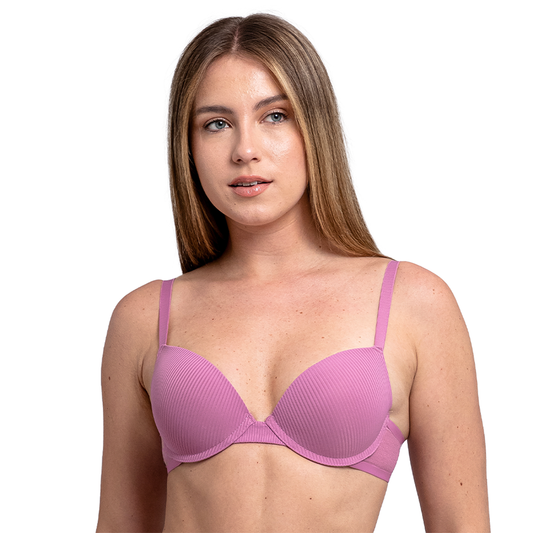 Brasier con varilla push up y transparencias en banda 25380L Lady Carnival