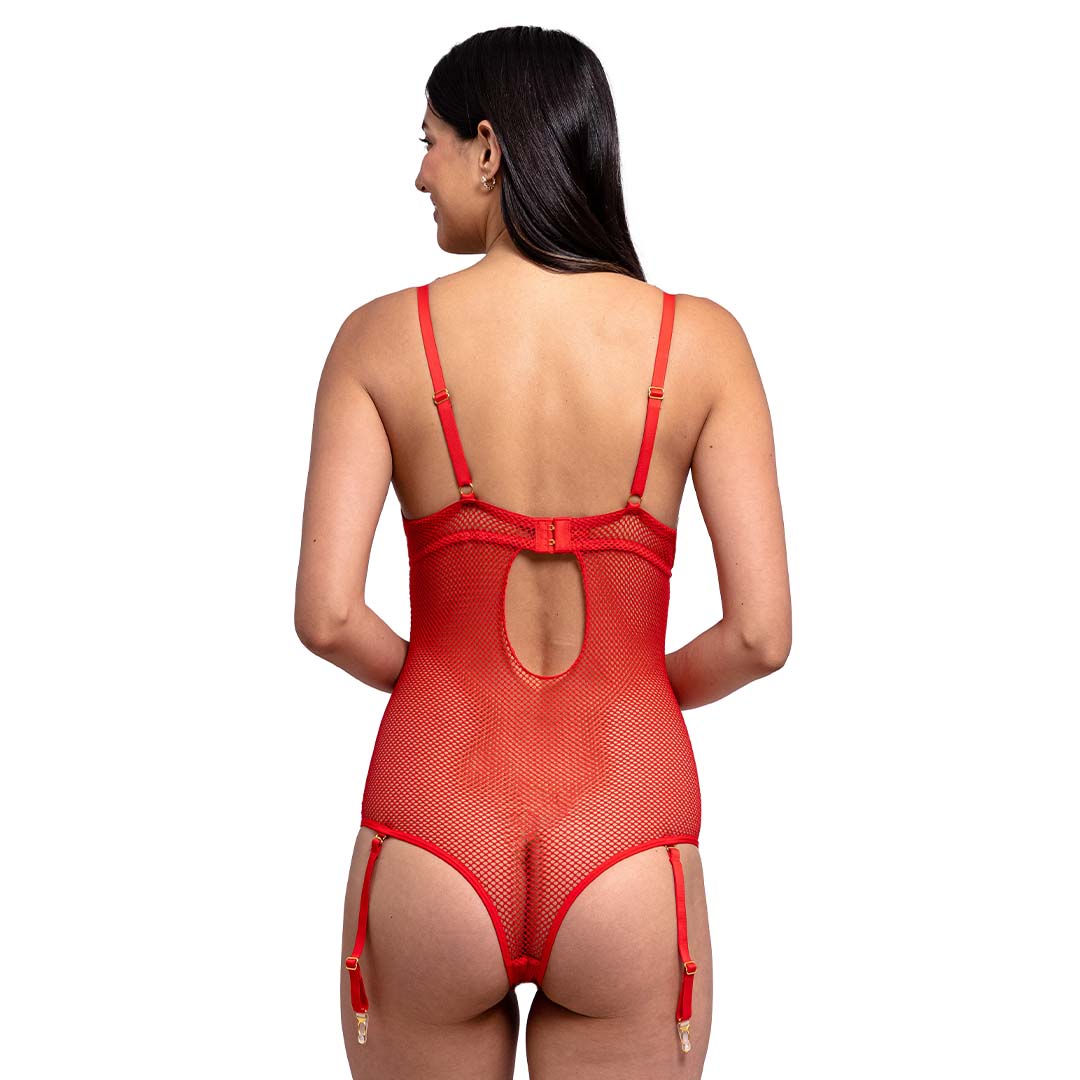 Body con varilla y tiras para liguero 3002L Lady Carnival