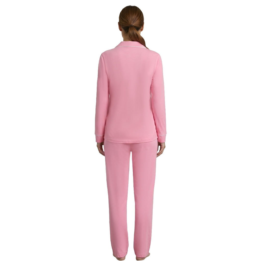 Pijama de manga larga con cuello clásico 3057PJ