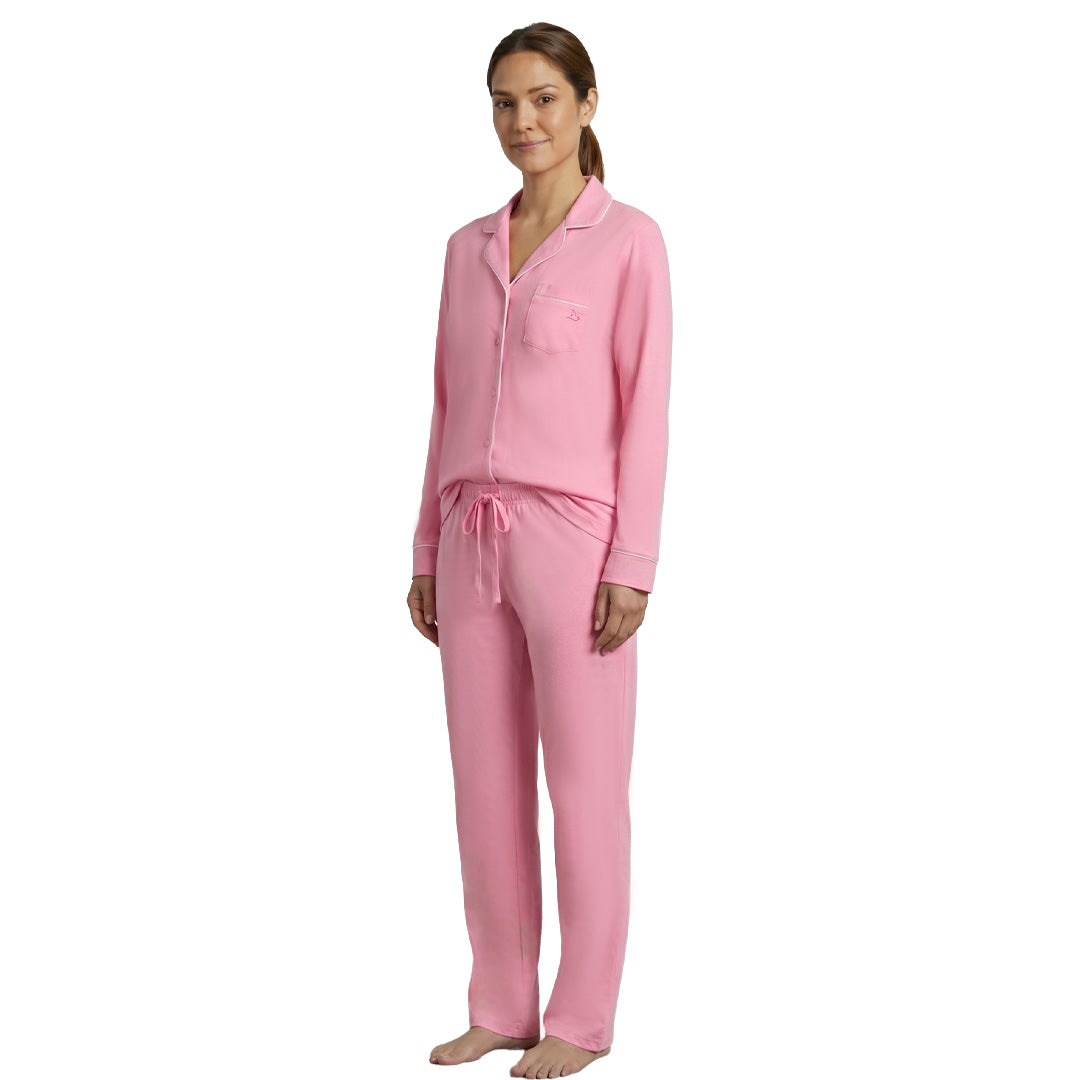 Pijama de manga larga con cuello clásico 3057PJ