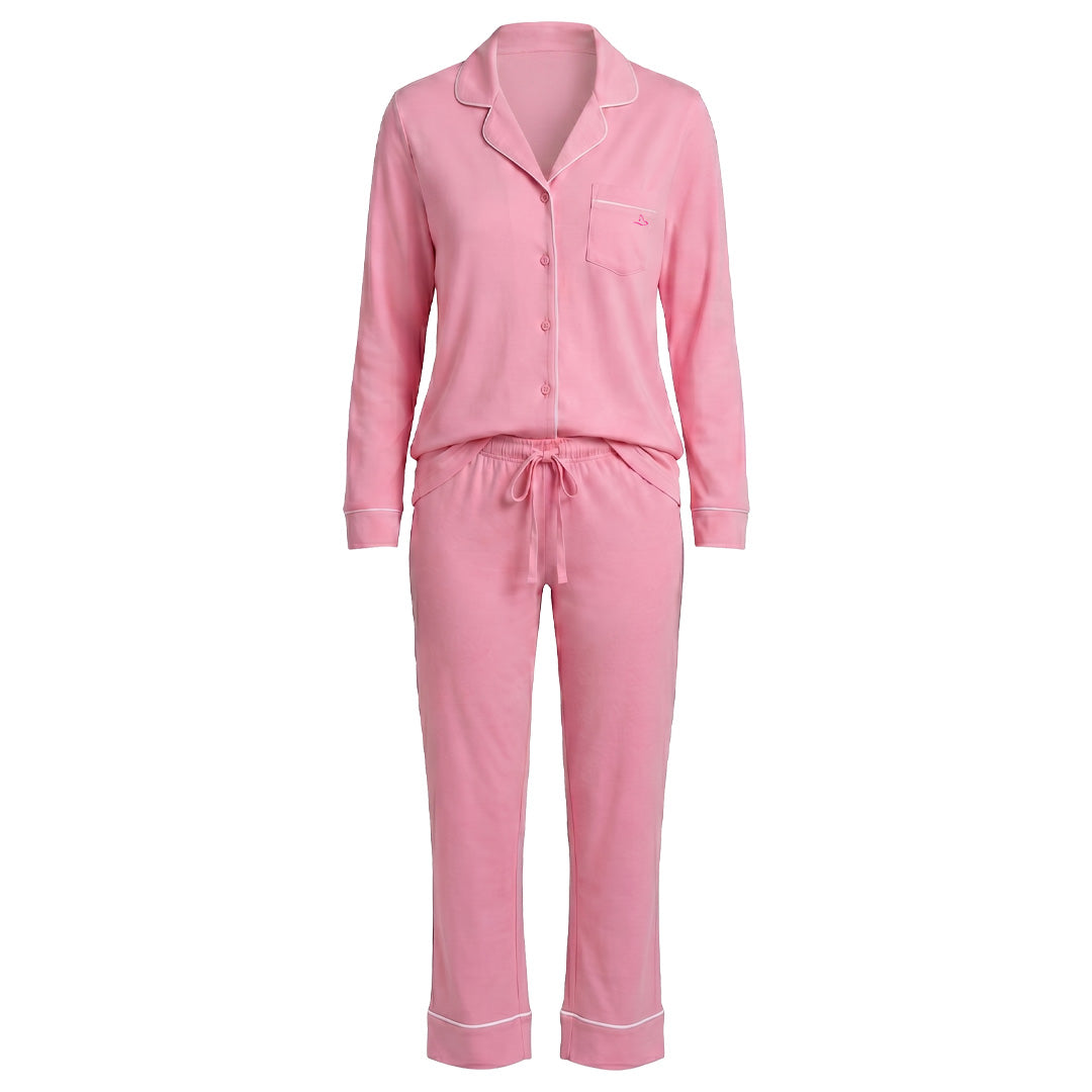 Pijama de manga larga con cuello clásico 3057PJ