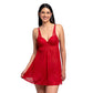 Baby doll rojo con copa de gota 3185 Carnival