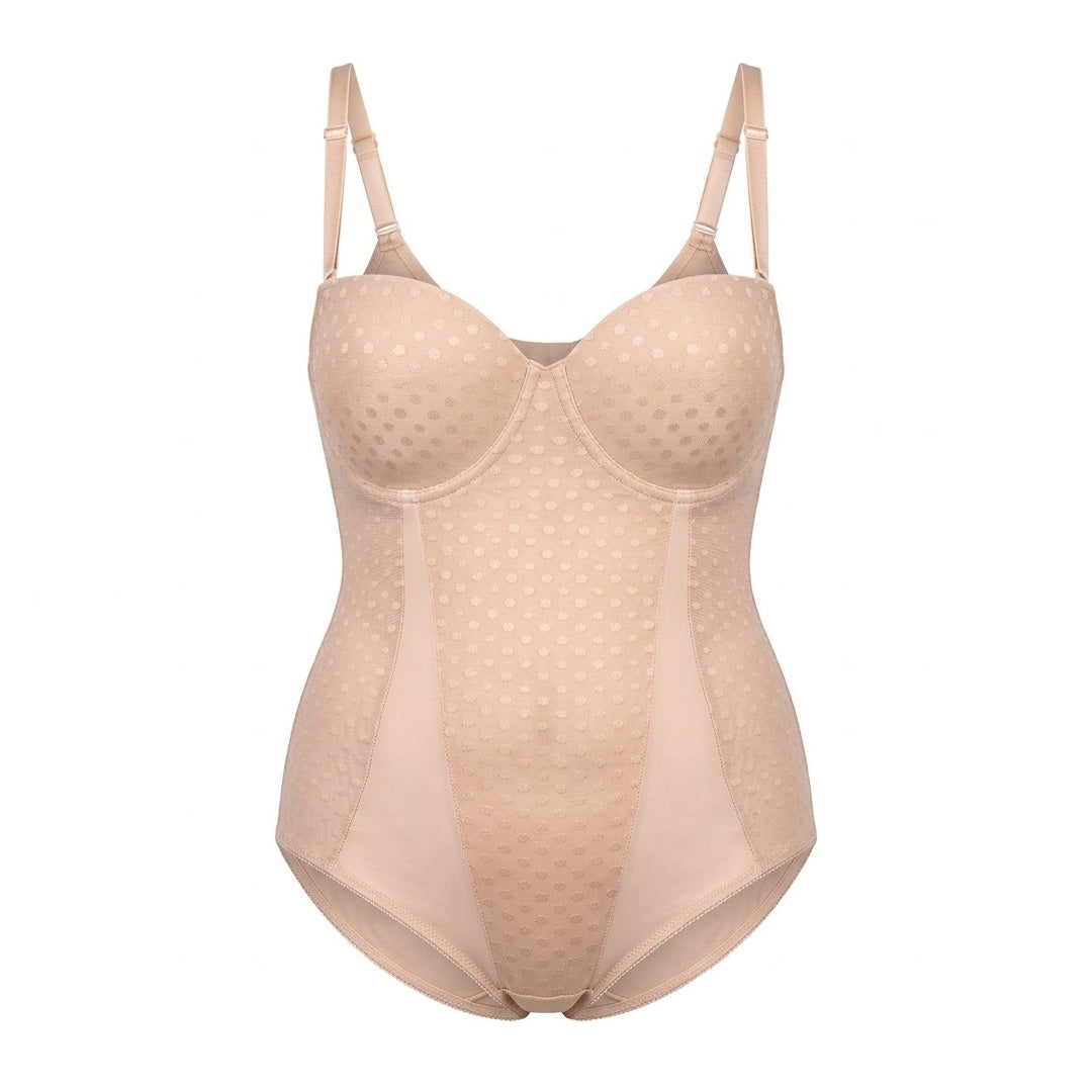 Body strapless beige con varilla 3317 Lady Carnival