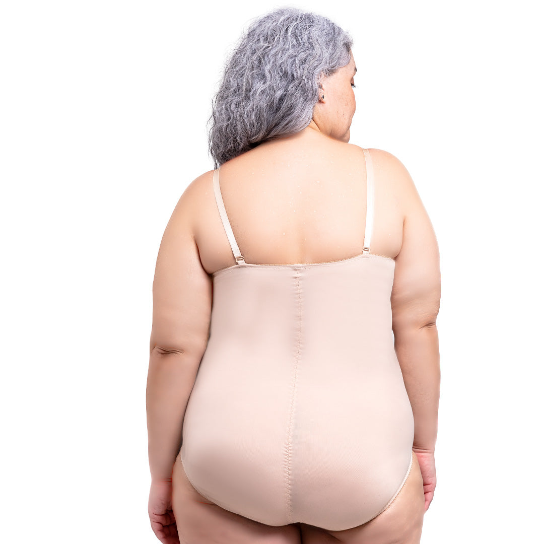 Body strapless beige con varilla 3317 Lady Carnival