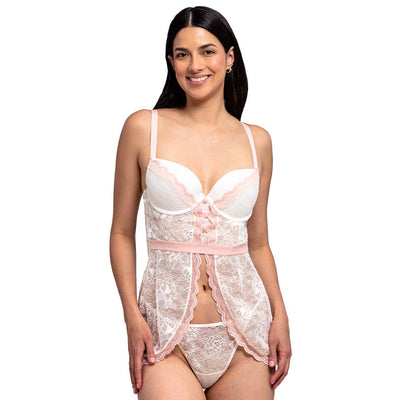 Babydoll de encaje con varilla 3372L Lady Carnival