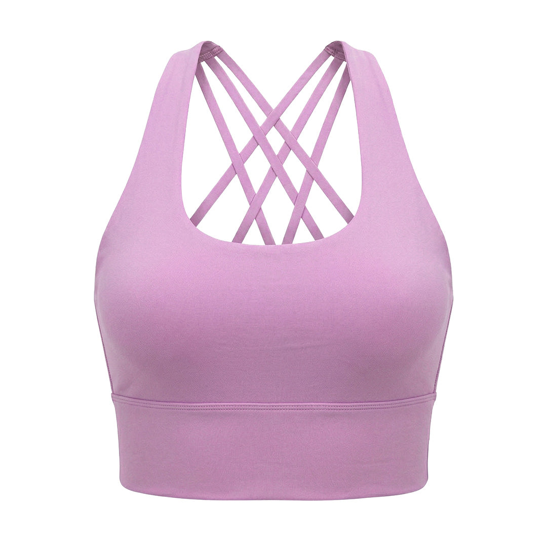 Top espalda cruzada y pads removibles 4008F Fashion