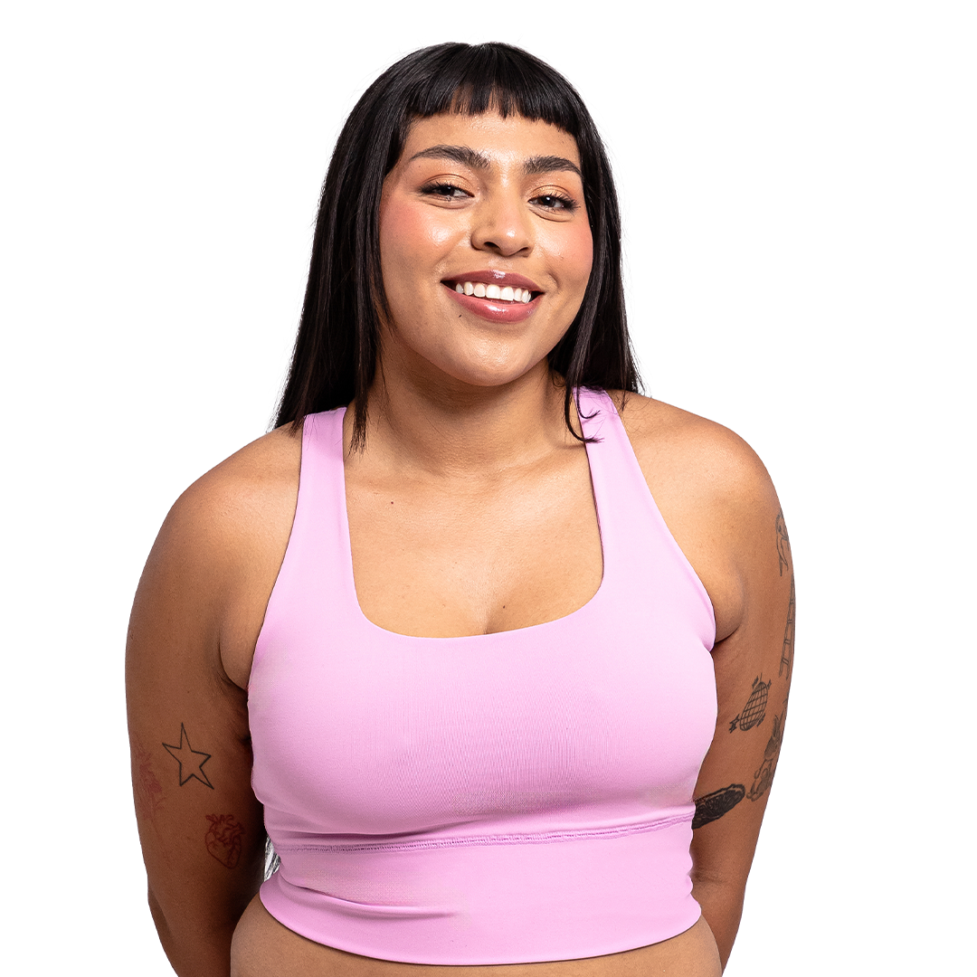 Top espalda cruzada y pads removibles 4008F Fashion