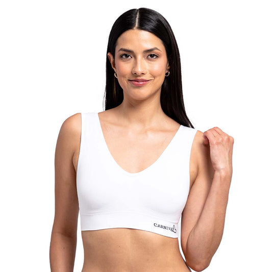Top blanco seamless con pads removibles 4994 Carnival