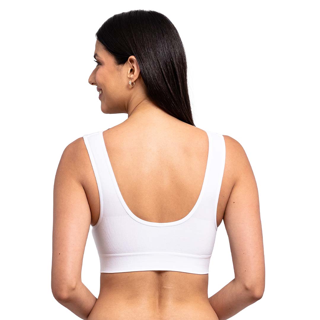Top blanco seamless con pads removibles 4994 Carnival