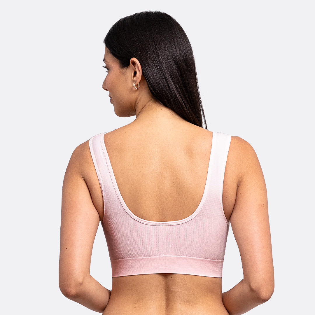 Top rosa seamless con pads removibles 4994 Carnival