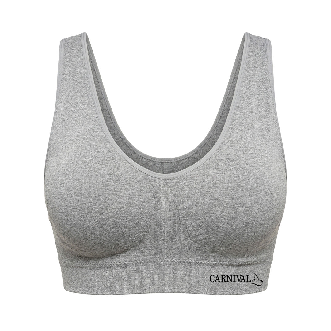 Top seamless jaspeado con pads removibles 4994 Carnival