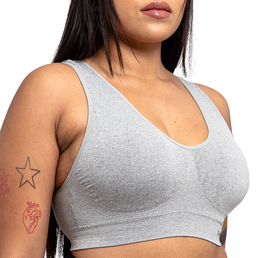 Top seamless jaspeado con pads removibles 4994 Carnival