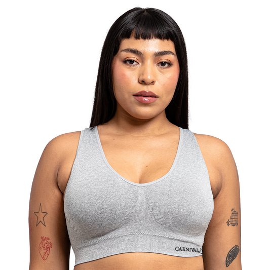 Top seamless jaspeado con pads removibles 4994 Carnival