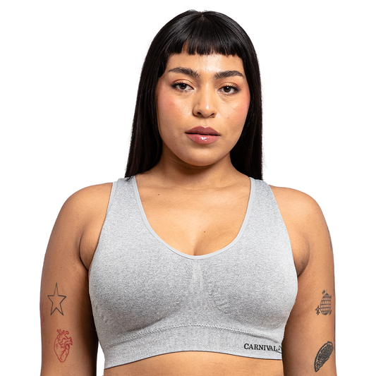 Top seamless jaspeado con pads removibles 4994 Carnival