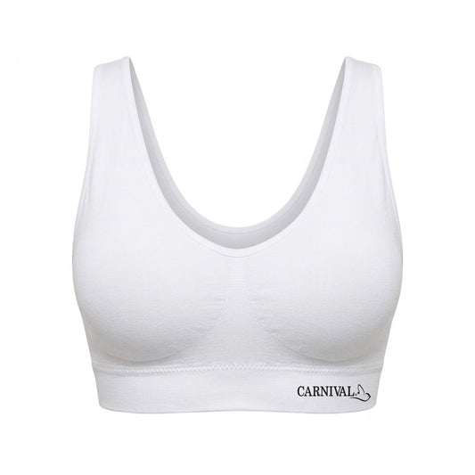 Top blanco seamless con pads removibles 4994 Carnival