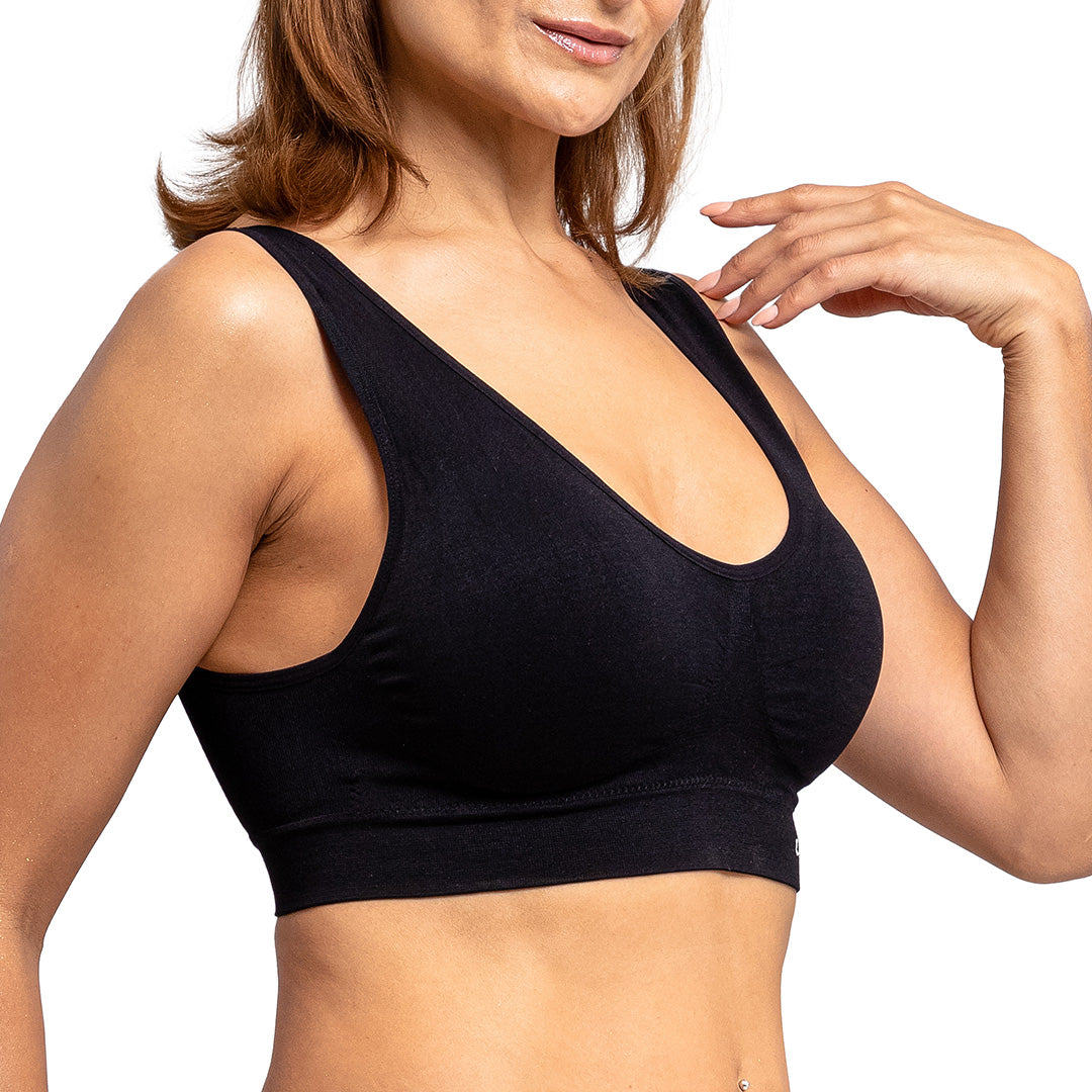 Top seamless con almohadillas removibles negro 5350 Carnival