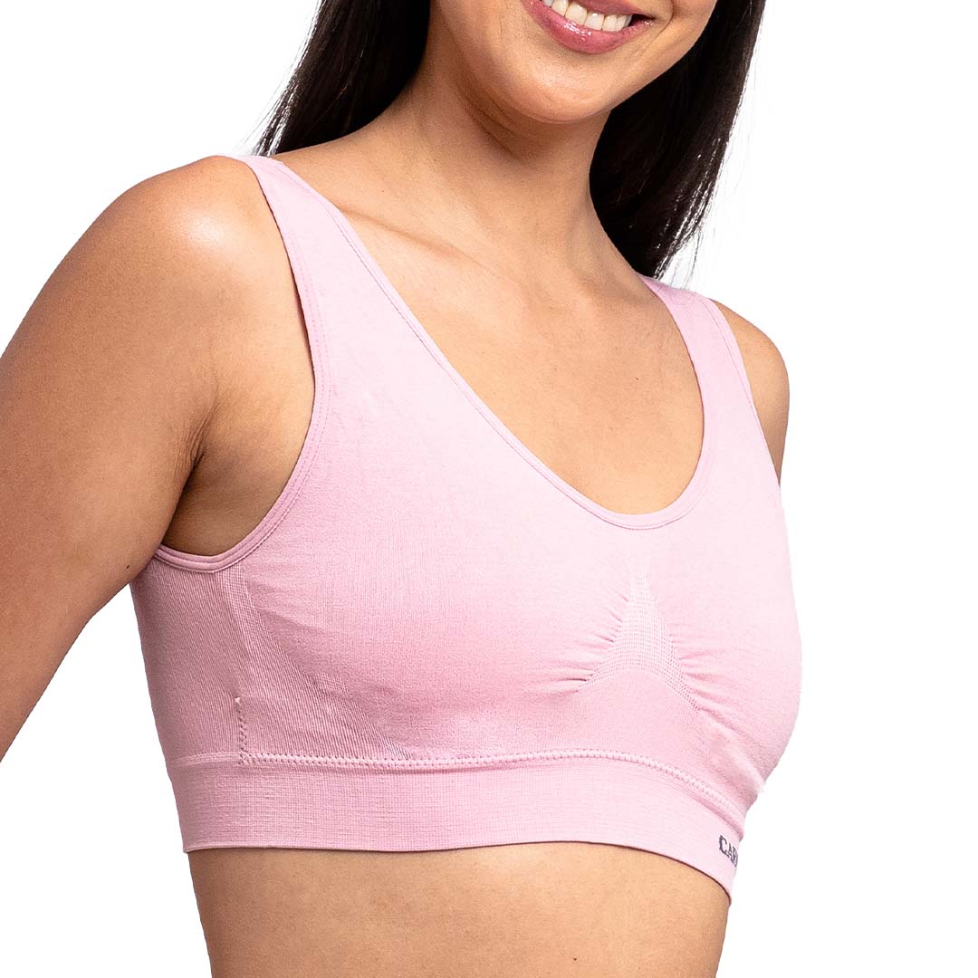 Top seamless con almohadillas removibles  rosa 5360 Carnival.