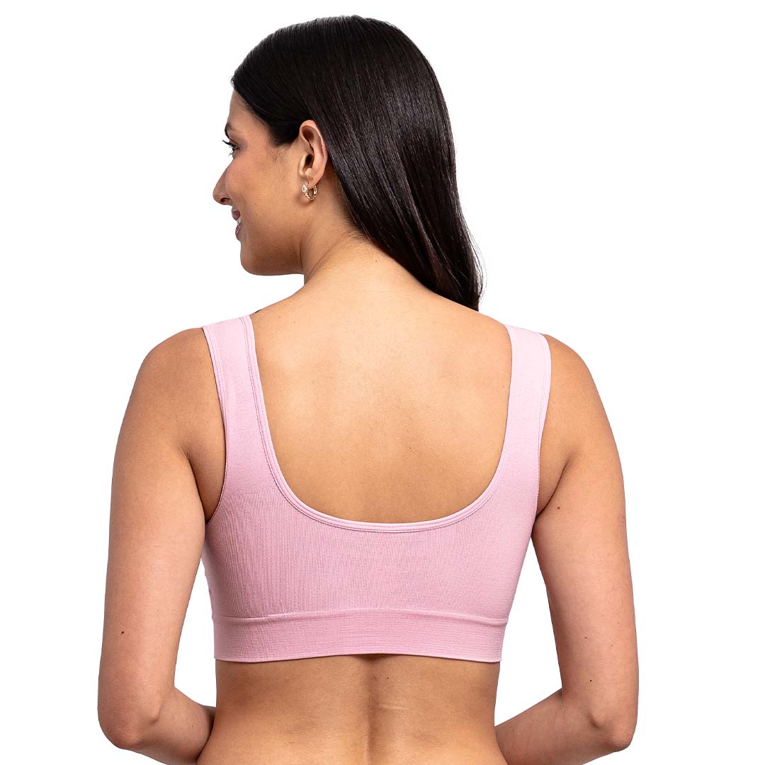 Top seamless con almohadillas removibles  rosa 5360 Carnival.