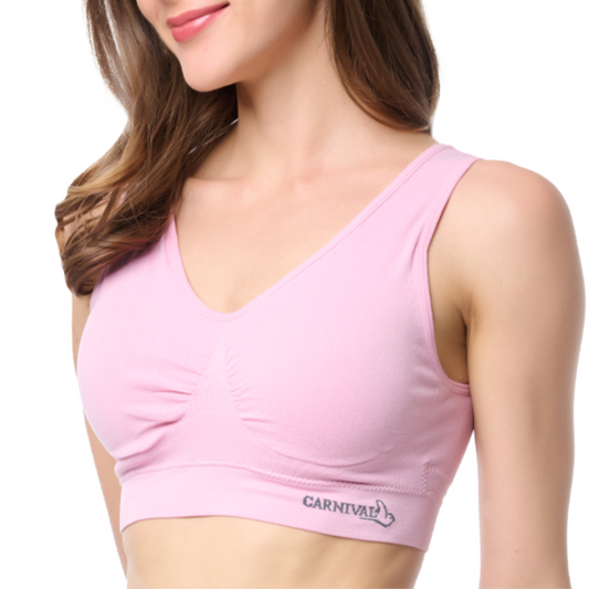 Top seamless con almohadillas removibles  rosa 5360 Carnival. Carnival
