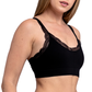 Top negro seamless con detalles de encaje 5363 Carnival
