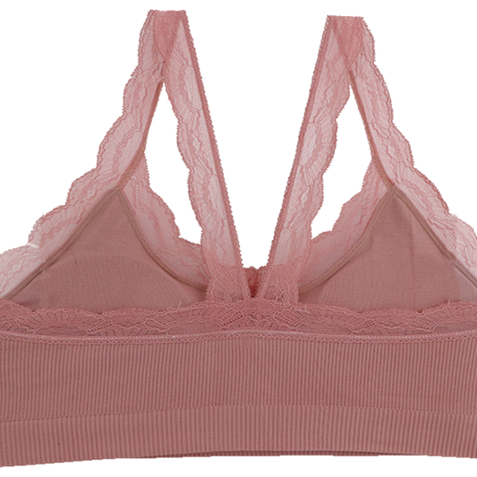 Top rosa seamless con detalles de encaje  5363 Teens Carnival Lenceria