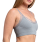Top gris seamless con detalles de encaje 5363 Carnival