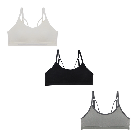 Set de 3 top con almohadillas removibles TP5370 Carnival Carnival Lenceria