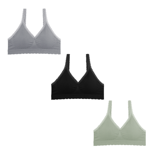 Set de 3 top con almohadillas removibles TP5374 002 Carnival Carnival Lenceria