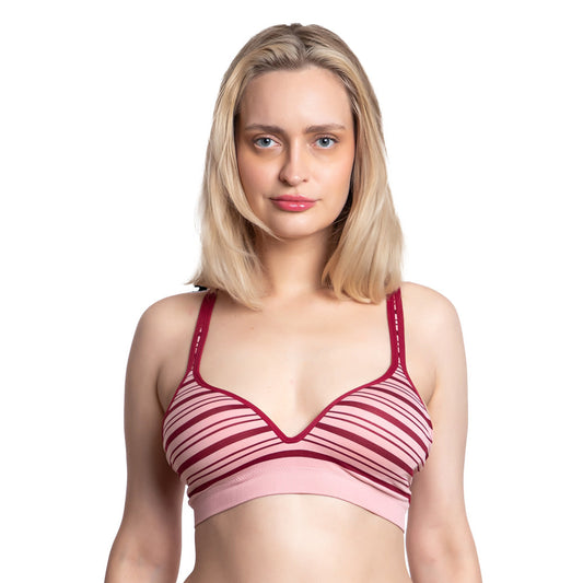 Brasier coordinable rosa con tirantes cruzados 5801  Carnival Carnival