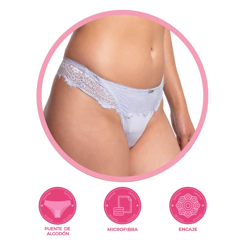 Tanga coordinable con encaje 64357 Lady Carnival