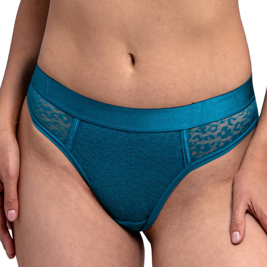 Tanga con detalles de encaje 65293F Fashion