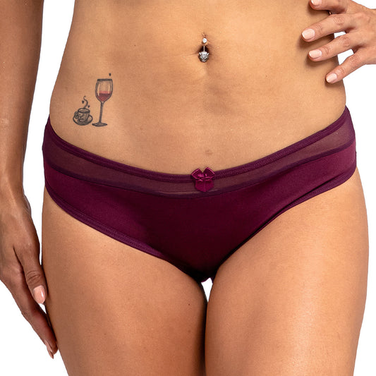 Panty básica con detalle de mesh 72072 Carnival