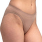 Bikini de corte alto en seamless tabaco 73787 Carnival